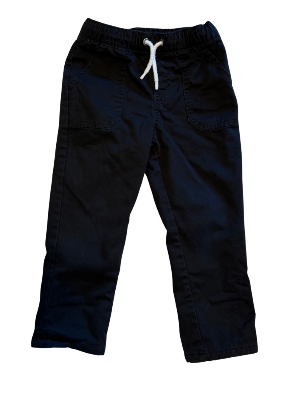 Cat & Jack - Fleece-Lined Pull-On Chino Pants Black 3T